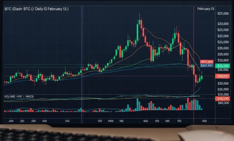 Bitcoin Feb. 13 Daily Chart