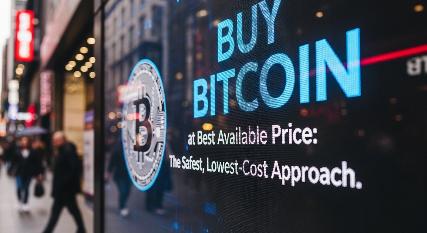 Buy Bitcoin at Best Available Price The Safest, Lowest-Cost Approach