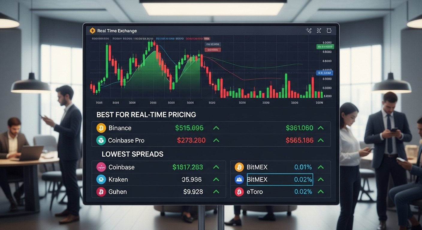 Crypto Exchanges (Best for Real-Time Pricing and Lowest Spreads)