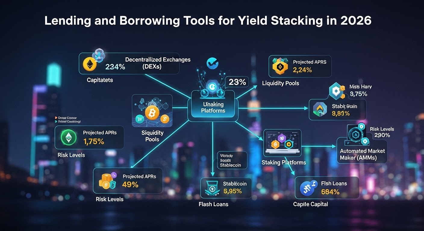 Lending and Borrowing Tools for Yield Stacking in 2026