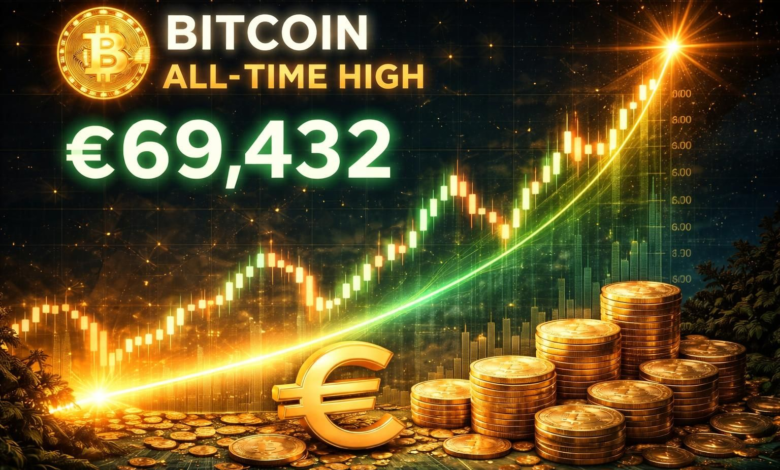Bitcoin price Euro all time high