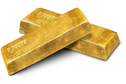 Gold ingots — the metal fell more than 6% in its steepest one-day drop since 2013