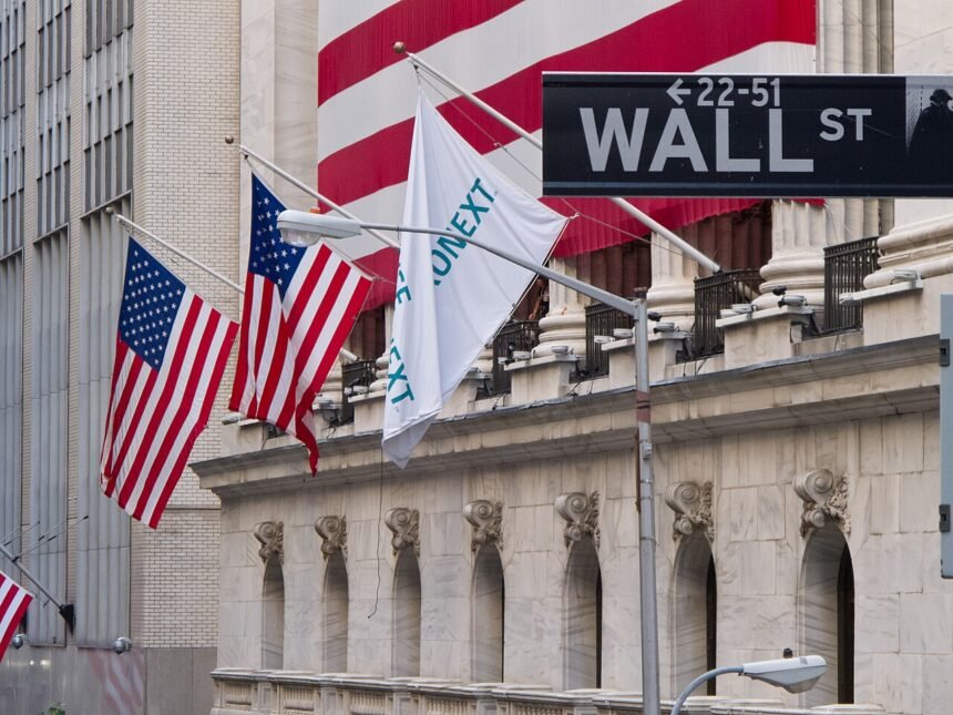 The New York Stock Exchange building on Wall Street