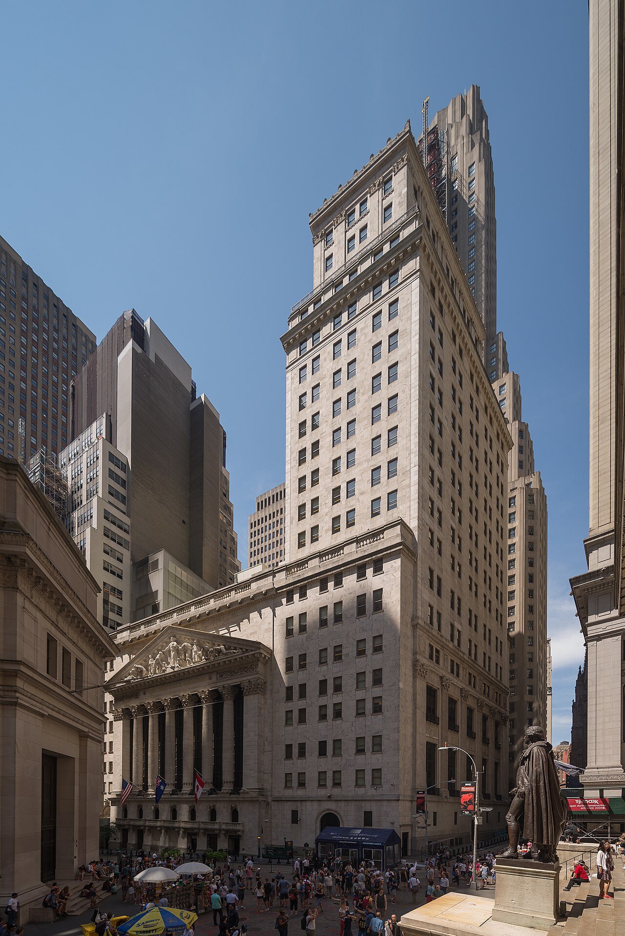The New York Stock Exchange on Wall Street — U.S. spot Bitcoin ETFs posted their largest outflow of October on October 22